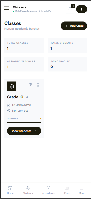 EduEase on a phone